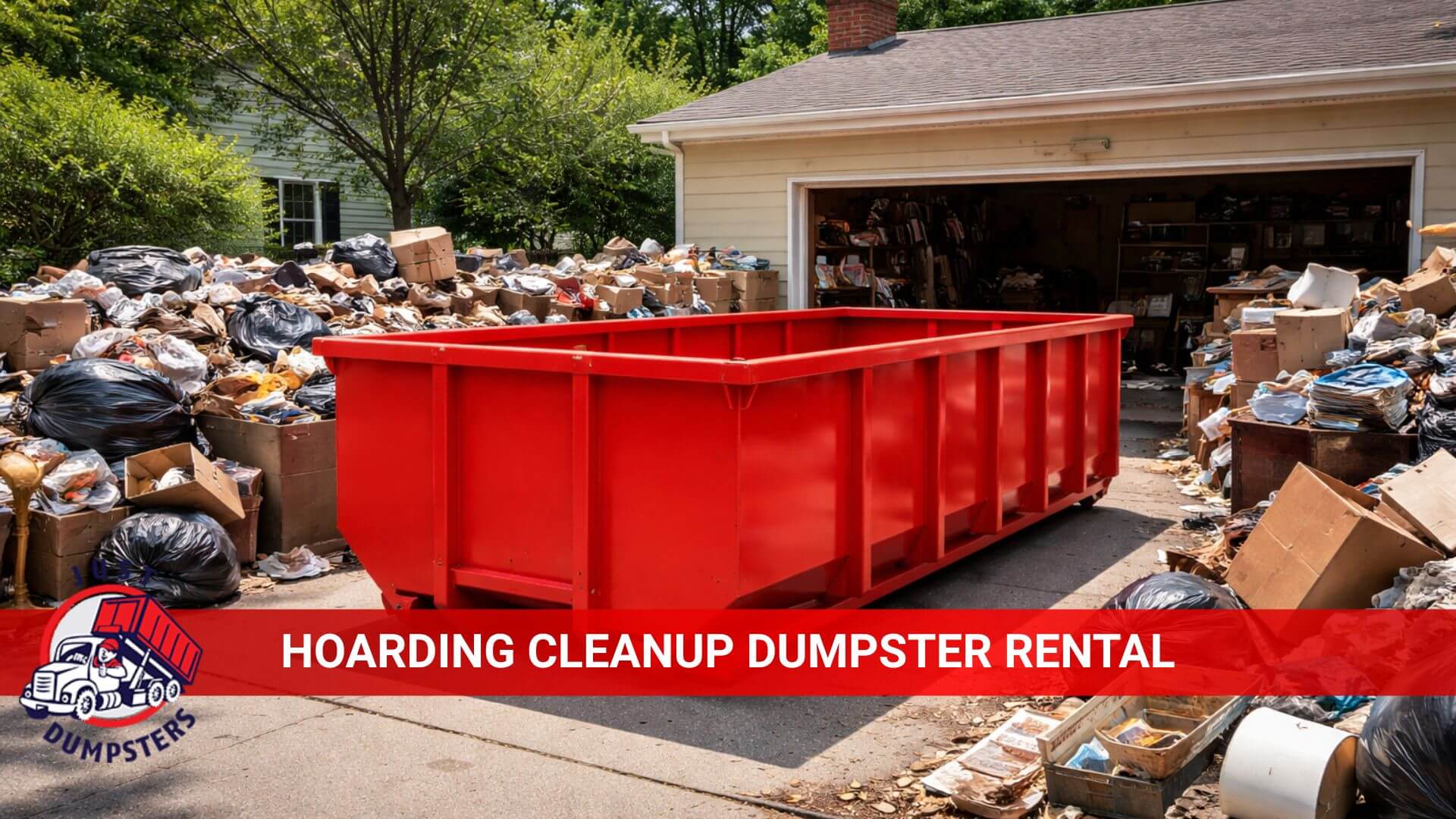 hoarding cleanup dumpster rental