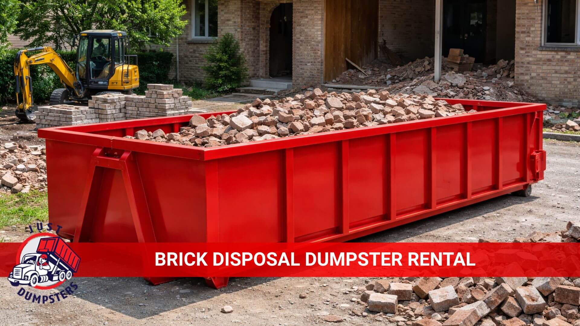 brick disposal dumpster rental