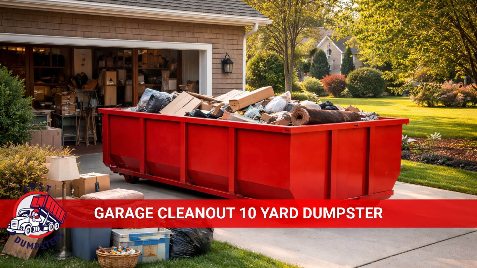 garage cleanout 10 yard dumpster