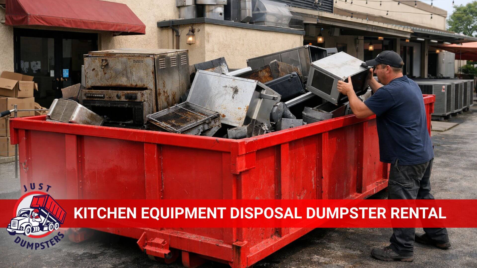 kitchen equipment disposal dumpster rental