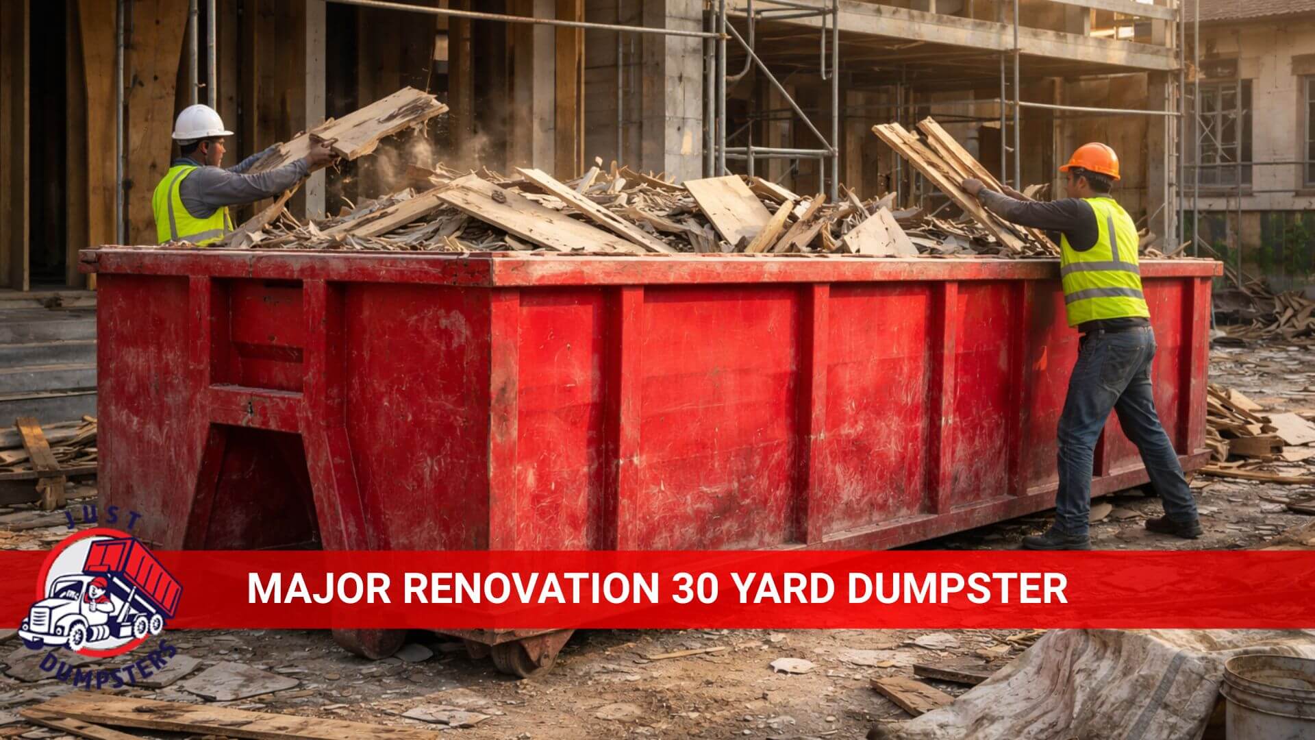major renovation 30 yard dumpster