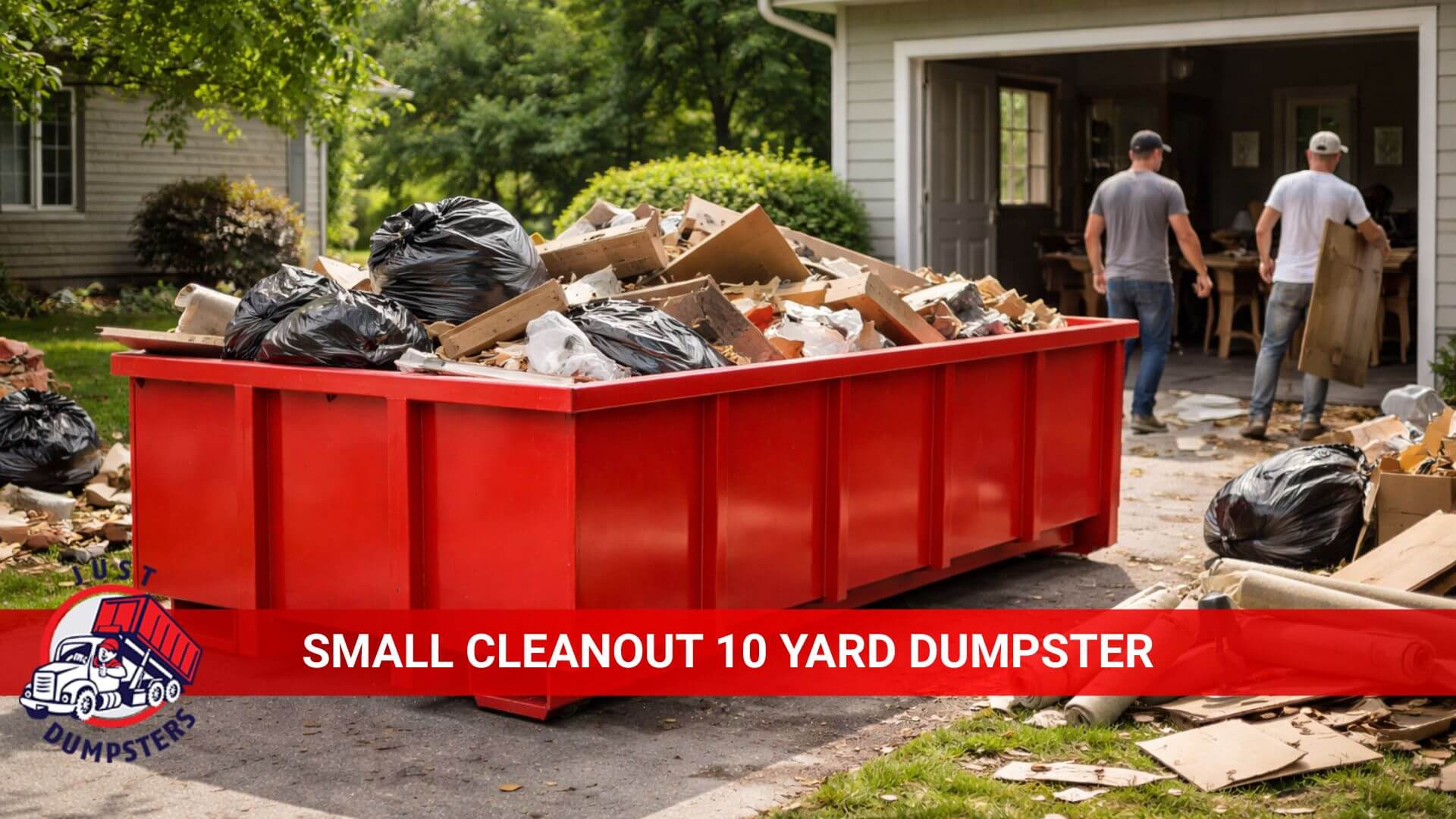 small cleanout 10 yard dumpster
